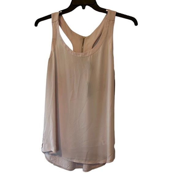 Express Tops - NWT Blush Pink Express Back Zip Up Tank Top